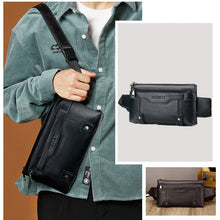 Load image into Gallery viewer, Men&#39;s casual retro waterproof crossbody chest bag