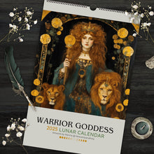 Load image into Gallery viewer, Warrior Goddess 2025 Moon Phase Calendar