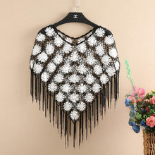 Load image into Gallery viewer, Vintage Hollowed Out Knitted Hessian Shawls
