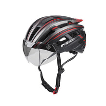Load image into Gallery viewer, Bike Helmet with Goggles Visor and LED Back Light