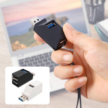 Load image into Gallery viewer, 3-Port Tiny USB Hub