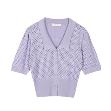 Load image into Gallery viewer, V-neck Half-Sleeve Sweater