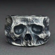 Load image into Gallery viewer, Irregular Punk Style Skull Ring