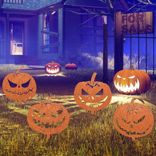 Load image into Gallery viewer, Metal Halloween Pumpkin Decoration