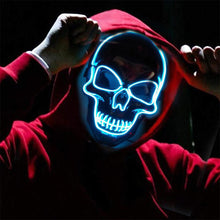 Load image into Gallery viewer, Halloween Mask LED Light Up Scary Skull Mask