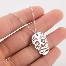 Load image into Gallery viewer, Vintage Skeleton Pendant Necklace