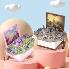Load image into Gallery viewer, 3D Stereoscopic Book Folding Pop-Up Book Keychain