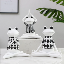 Load image into Gallery viewer, White Yoga/Meditation Frog Ornament