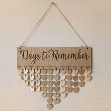 Load image into Gallery viewer, Wooden Calendar Board