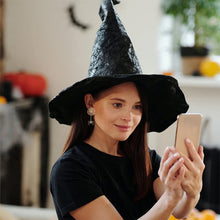 Load image into Gallery viewer, Halloween Spider Web Earrings