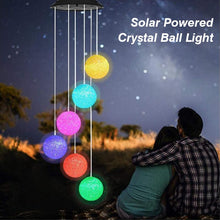 Load image into Gallery viewer, Outdoor Solar Particle Ball Wind Chime Lights