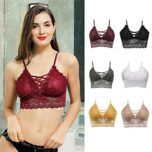Load image into Gallery viewer, Wireless Sexy Floral Lace Bra, Adjustable Straps