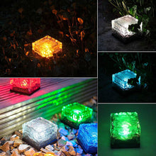 Load image into Gallery viewer, Solar Powered Brick Shape Path Light