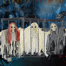 Load image into Gallery viewer, Halloween Prop Animated Caged Skeleton