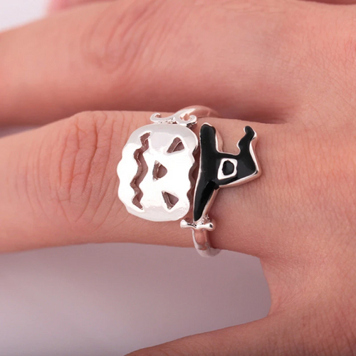 Halloween Pumpkin Witch Hat Ring