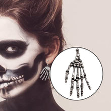 Load image into Gallery viewer, Women&#39;s Asymmetric Skull Hand Earrings