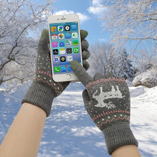 Load image into Gallery viewer, Elk Snowflake Printed Knitted Touchscreen Glove