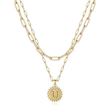 Load image into Gallery viewer, Gold Initial Necklaces for Women