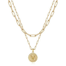 Load image into Gallery viewer, Gold Initial Necklaces for Women