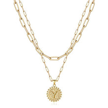 Load image into Gallery viewer, Gold Initial Necklaces for Women