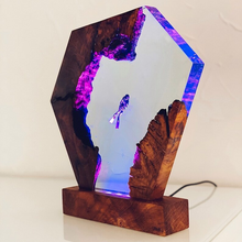 Load image into Gallery viewer, Resin Wood Light Lamp