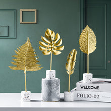 Load image into Gallery viewer, Golden Leaves Ornaments