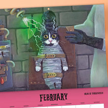 Load image into Gallery viewer, Scaredy Cats 2025 Monthly Calendar