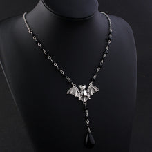 Load image into Gallery viewer, Gothic Bat Pendant Necklace