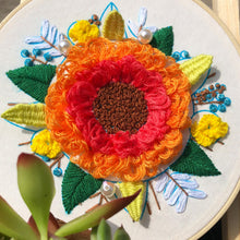 Load image into Gallery viewer, Colorful floral embroidery craft kits