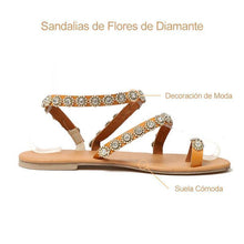 Load image into Gallery viewer, Sandalias de Flores de Diamante