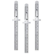 Load image into Gallery viewer, Stainless Steel Ruler with Detachable Clip
