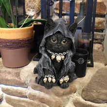 Load image into Gallery viewer, Gothic Cat Witch Grim Reaper Decoration