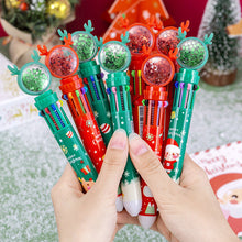 Load image into Gallery viewer, Cute Christmas Glitter Pen Set