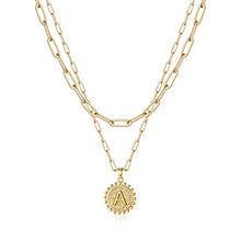Load image into Gallery viewer, Gold Initial Necklaces for Women