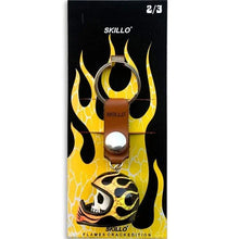 Load image into Gallery viewer, Colorful Skull Helmet Keychain