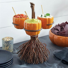 Load image into Gallery viewer, Halloween Pumpkin Snack Bowl Stand