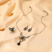 Load image into Gallery viewer, Retro Style Halloween Spider Jewelry Set