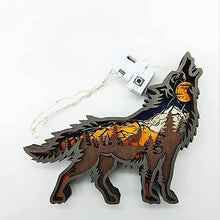 Load image into Gallery viewer, 3D Hollow Wooden Forest Animal Ornament