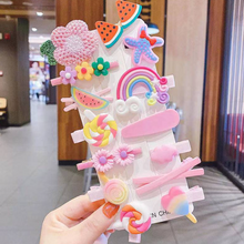 Load image into Gallery viewer, Rainbow Hair Clip Set