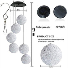 Load image into Gallery viewer, Outdoor Solar Particle Ball Wind Chime Lights