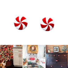 Load image into Gallery viewer, Christmas Peppermint Knob Button Cover