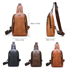 Load image into Gallery viewer, Casual retro men's shoulder chest bag