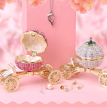 Load image into Gallery viewer, Pumpkin Carriage Rhinestones Jewelry Box