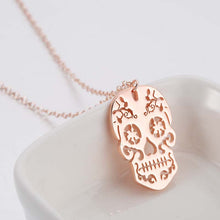Load image into Gallery viewer, Vintage Skeleton Pendant Necklace