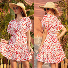 Load image into Gallery viewer, French Printed Chiffon Dress