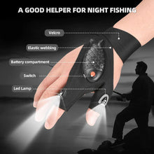 Load image into Gallery viewer, LED Gloves with Waterproof Lights