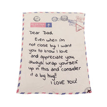 Load image into Gallery viewer, Personalized Mom/Dad Letter Blanket