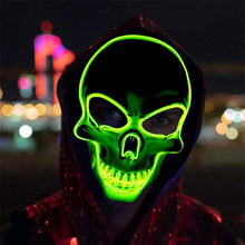 Load image into Gallery viewer, Halloween Mask LED Light Up Scary Skull Mask