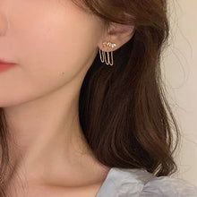Load image into Gallery viewer, Simple Zircon Chain Tassel Earrings