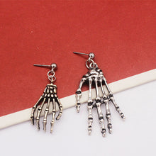 Load image into Gallery viewer, Women&#39;s Asymmetric Skull Hand Earrings